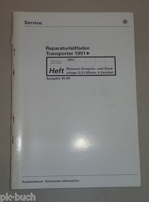 Werkstatthandbuch VW Bus Transporter T4 Motronic Zündanlage Einspritzanlage AMV 