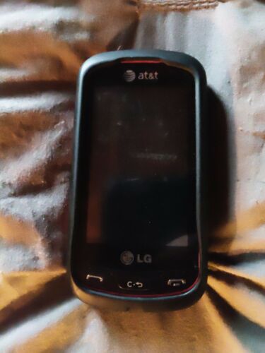 LG Xpression C395 - Red (AT&T) w/ Black Case