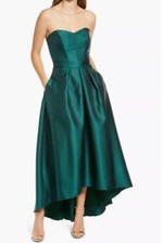 Alfred Sung Strapless High Low Ball Gown