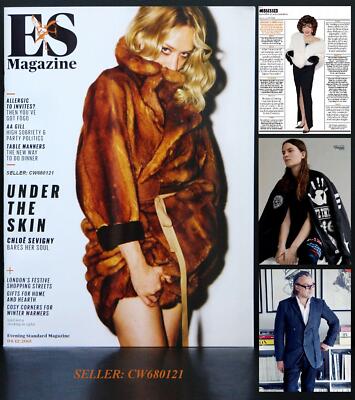 CHLOE SEVIGNY ELIOT SUMNER AA GILL DAVID DOWNTON JOAN COLLINS ES MAGAZINE 2015