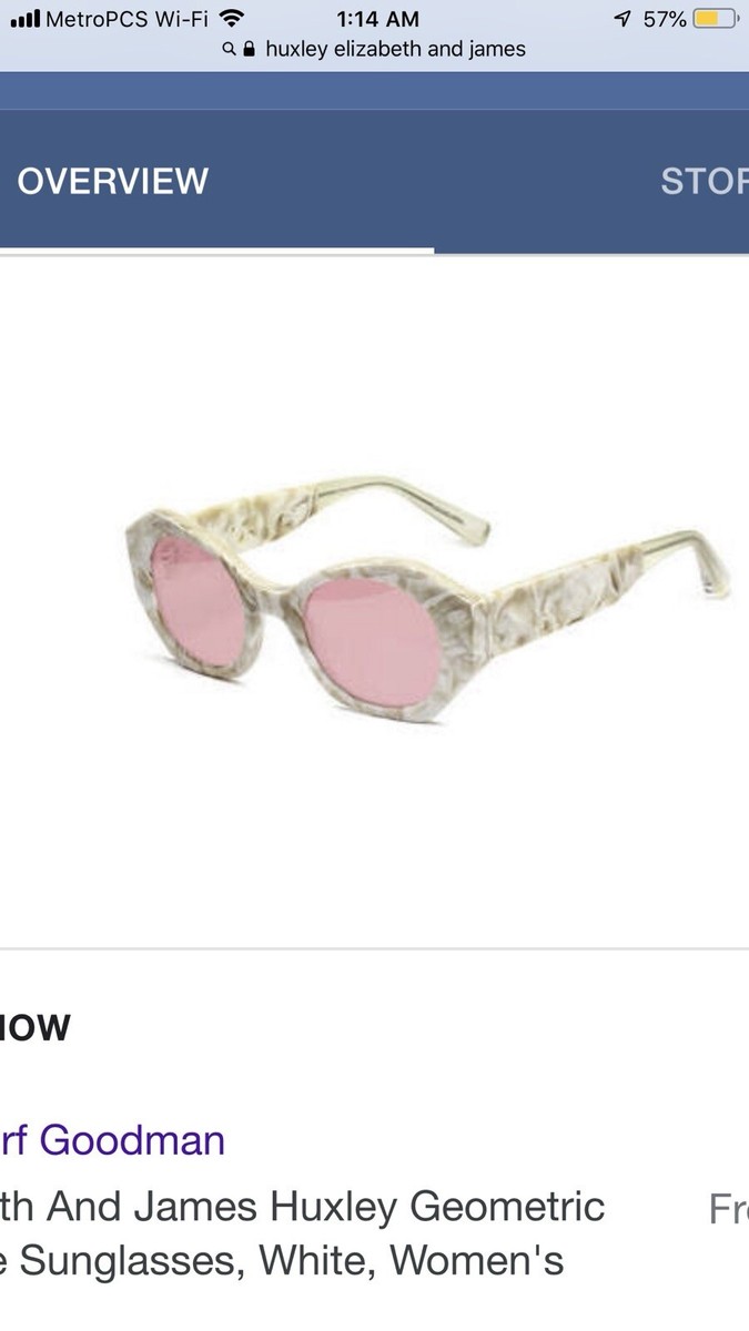 Elizabeth and James Huxley Geometric Acetate Sunglasses Elizabeth And James  main image 3