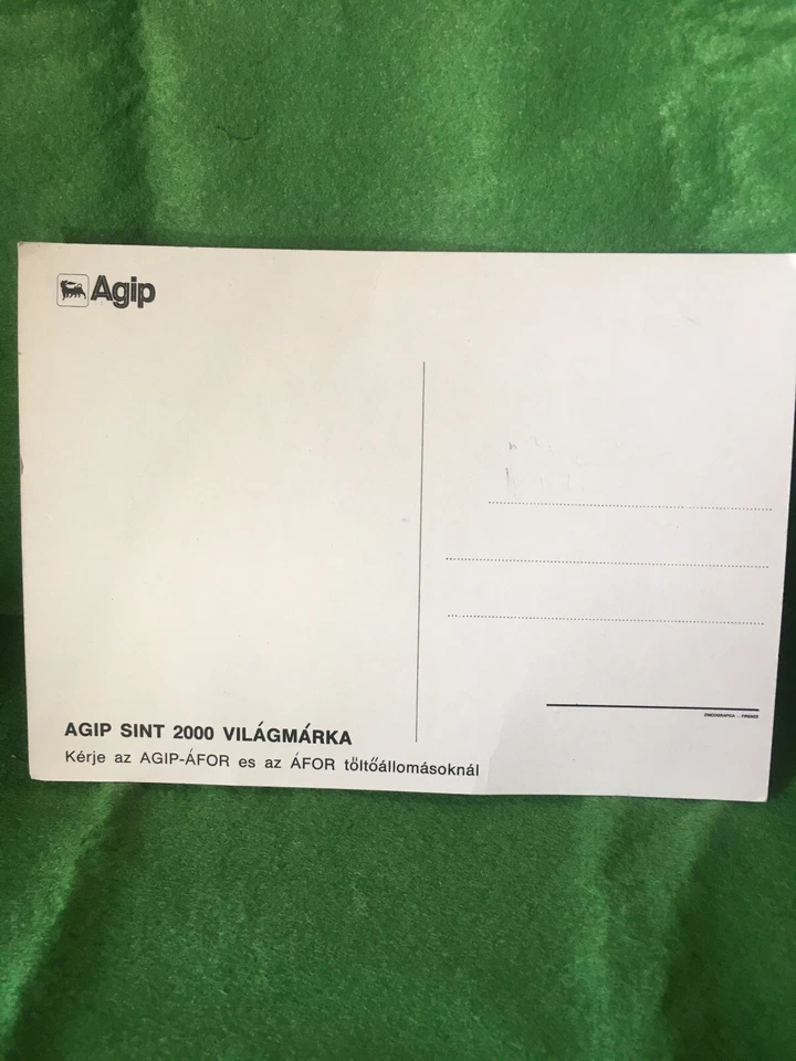 Niki Lauda Ferrari F1 Agip Vintage Post Card Printed Autograph - Image 2 of 3