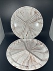 Trump Plastics Inc Trumpet-ware Divided Plates chocolate, vanilla Swirl Patter 