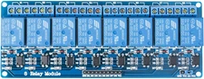 8 Channel DC 5V Relay Module with Optocoupler Compatible with Arduino UNO R3 MEG
