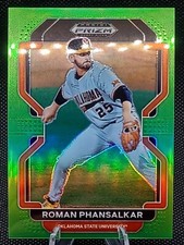 2022 Panini Prizm Draft Picks Roman Phansalkar #PDP208 Neon Green Prizm /75