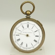 Rare CHRONOGRAPH Pocket Watch Men's no fusee duplex chronometer no repeater RAR