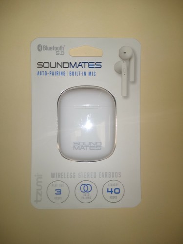 Tzumi Soundmates Wireless Earbuds wMIC 