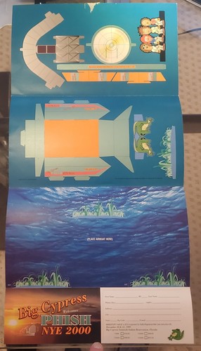 Phish Big Cypress PTBM Neujahr 1999 Post Ticket Einladung Kunst Fan Boot - Bild 7 von 14