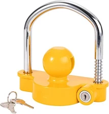 Universal Trailer Hitch Coupler Lock Out Ball Tongue Steel fit 1-7/8" 2" 2-5/16"