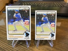 2022 Topps Heritage MINI+base RC #79 Yonny Hernandez-Rangers/Diamondbacks 42/100