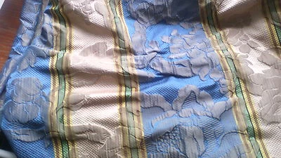 4,6 m TISSU AMEUBLEMENT damassé VRAIE SOIE !val 222 ml VITOZZI rideaux tapissage - Photo 1/4