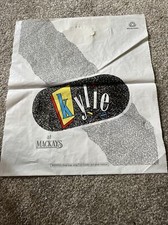 Vintage And Rare KYLIE AT MACKAYS Retro M&Co Plastic Carrier Bag - Used