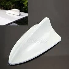 Rear Shark Fin Aerial AM FM Antenna fits PEUGEOT 208 White A