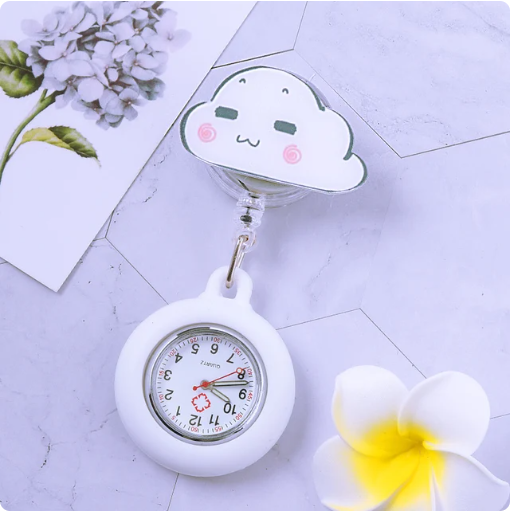 Kawaii Anime Clouds UwU Cartoon Watch Electronic Simple Pocket
