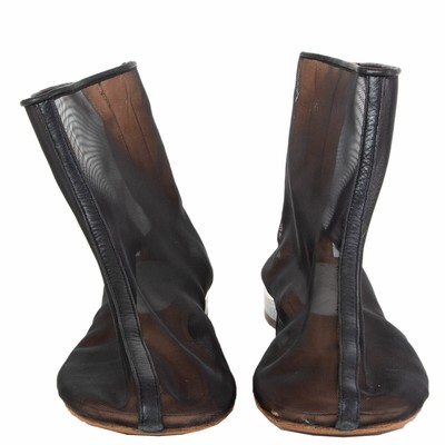 62519 auth MAISON MARTIN MARGIELA mesh & Perspex Ankle Boots Shoes 