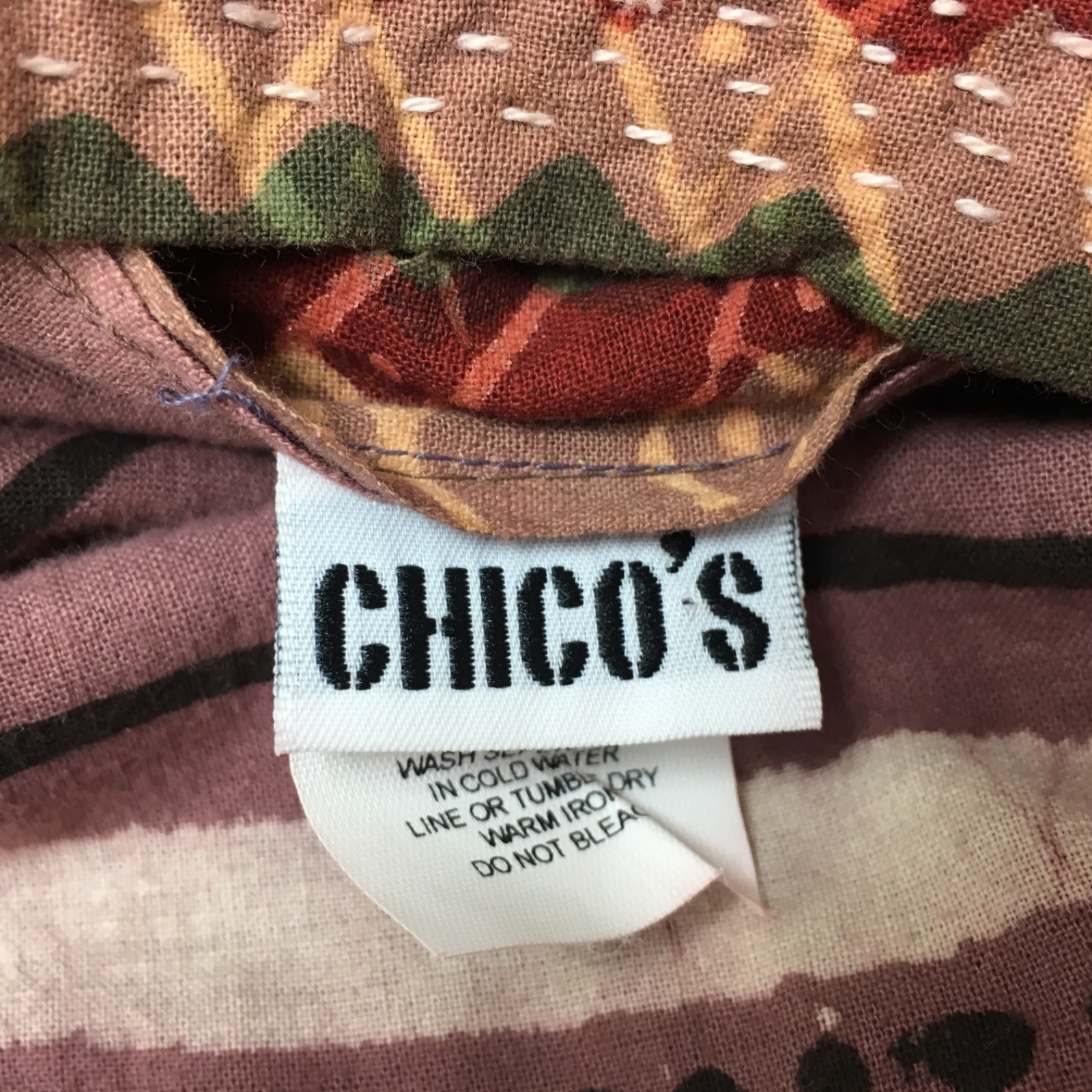 Chico's Women's Light Jacket Medium Multi-color R… - image 9