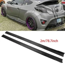 FOR HYUNDAI ELANTRA 2013-2022 SEDAN 78.7"SIDE SKIRT SPLOTTER EXTENSION PANEL LIP