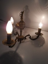 PETIT LUSTRE BRONZE DORÉ / BRONZE CHANDELIER