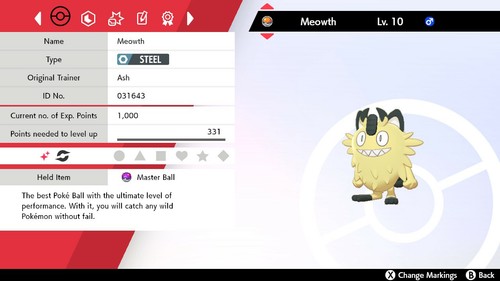 Pokémon Espada y Escudo Formas Galarianas 6IV Bajos Niveles Sosteniendo Bolas Maestras - Imagen 4 de 28