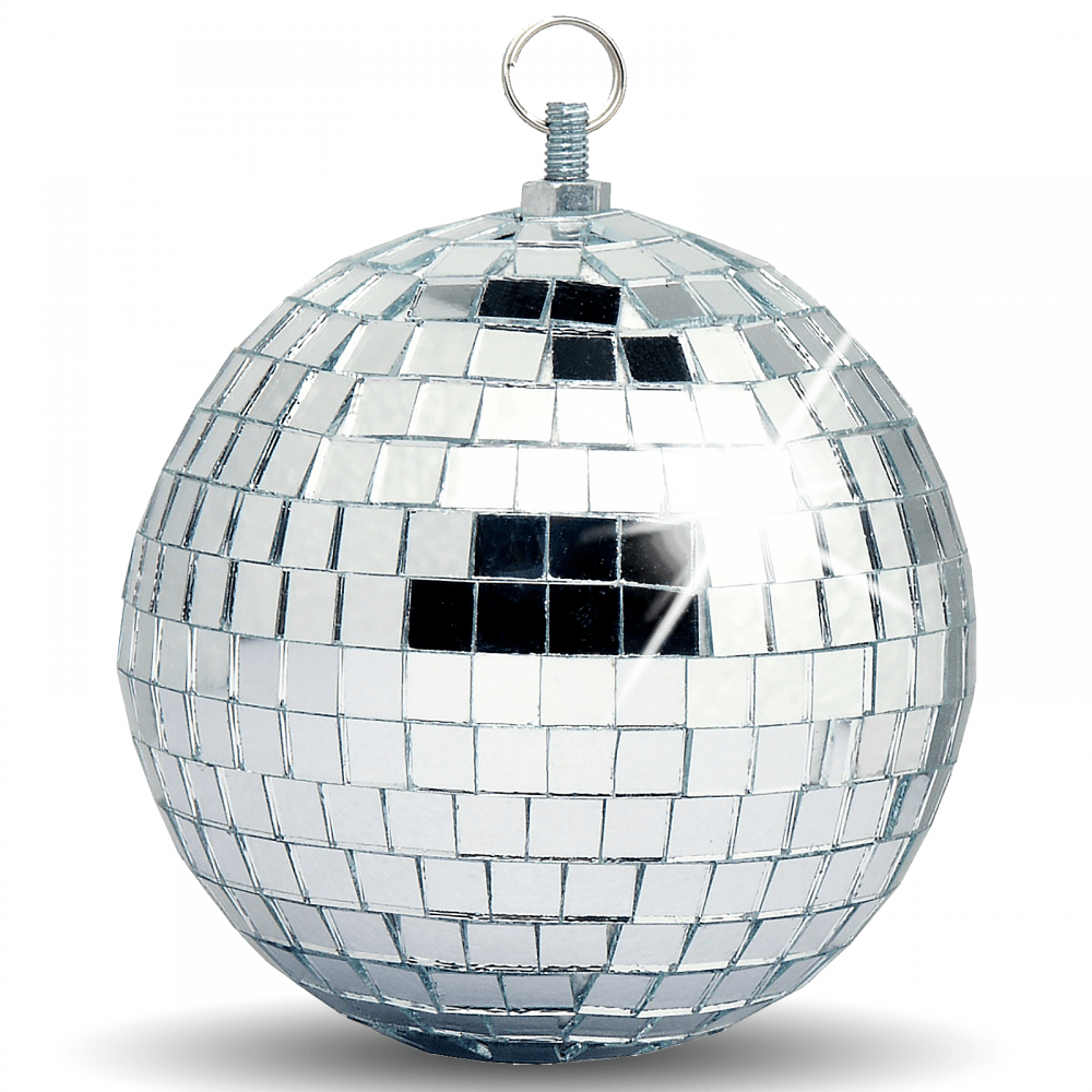 Lightweight Silver Mirror Decor Office Party Wedding DJ Ball 100mm 8"" Mirrorball