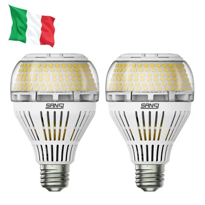 SANSI Lampadine a LED Lampadina a Luce Diurna Brillante Lampadine 5000K 30W 2PZ