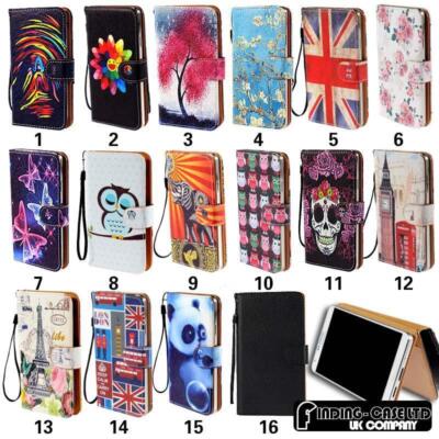 Für diverse Nokia Lumia Smartphones Leder Smart Stand Geldbörse Etui Cover