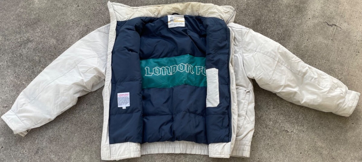London Fog Mens Beige Down Filled Puffer Ski Winter Jacket London Fog Mens Beige Down Filled Puffer Ski Winter Jacket