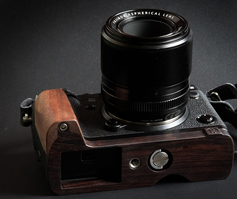 Handmade Walnut Wooden Wood Hand Grip Handle L Pate fr Fujifilm X