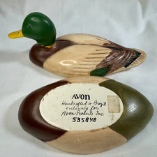 Vintage Mallard Duck Shoe Brush Ceramic Numbered Brazil Decor Avon Handcrafted