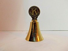 Vintage Fraternal Kiwanis CircleK International Clean Brass Bell 3x2 Collectible
