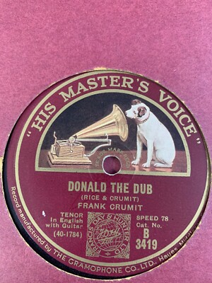 Frank Crumit - Donald The Dub / And Then He Took Up Golf (Shellac, 10'')