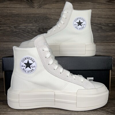 Converse Women's Chuck Taylor All Star Cruise Hi Triple White Shoes  Sneakers New