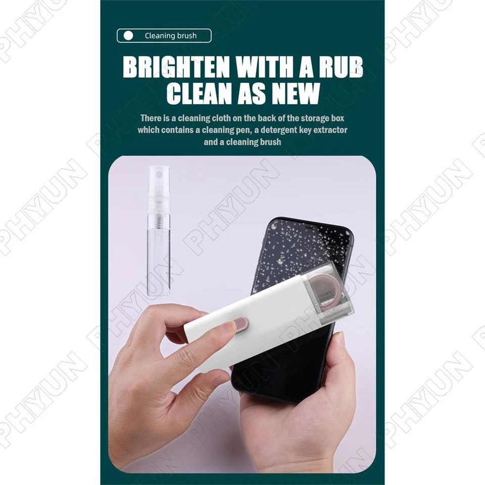 7 in 1 Electronics Keyboard Cleaning Brush Tools Cleaner Keycap Puller Kit Blue - Image 4 of 4