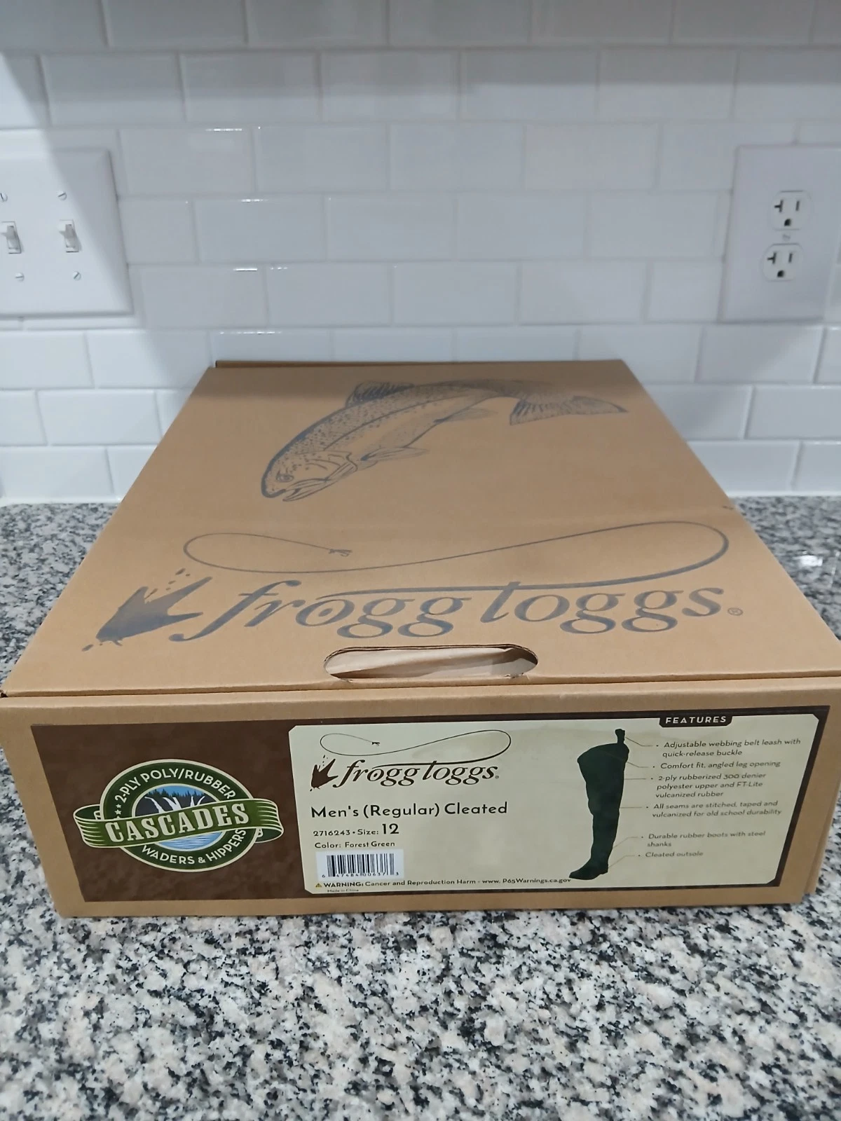 Frogg Toggs Waders! Size 12 Men's Cleated Waders New