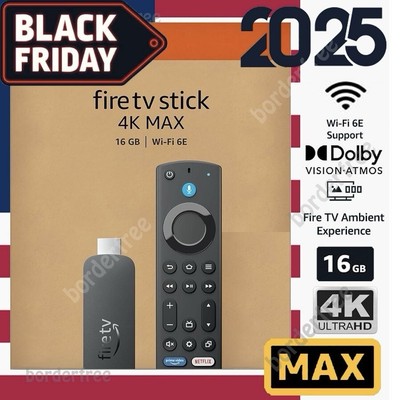 Amazon Fire TV Stick 4K Max (Latest Gen) Media Streamer w/ Alexa Voice Enhanced