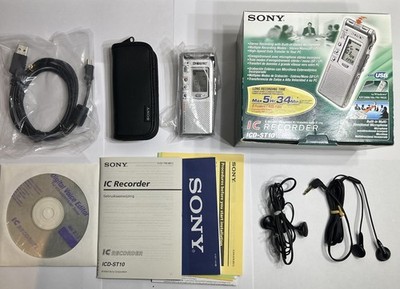 Sony ICD-ST10 Stereo Digital Handheld IC Voice Recorder Boxed | Tested Working