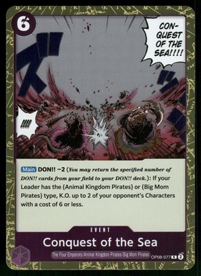 Conquest of the Sea R Two Legends OP08-077 NM