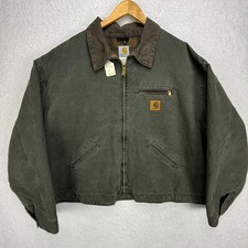 Carhartt Detroit Jacket Blanket Lined Mens 5XL J97 MOS Moss Green NWOT NOS