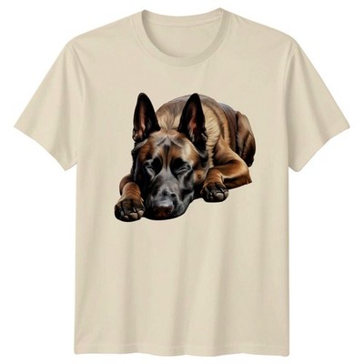 Belgischer Malinois schlafender Hund Tiere Hunde Herren T-Shirt Damen Tee Grafik Top
