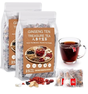 BeleePlanner Ginseng Ten Treasure liver Kidney Cleanse Detox Chinese Herbal 50TB