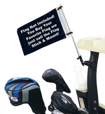 Caddie Buddy Golf Cart Flag Holder for Flags with Grommets (Flag Not Included/Ho
