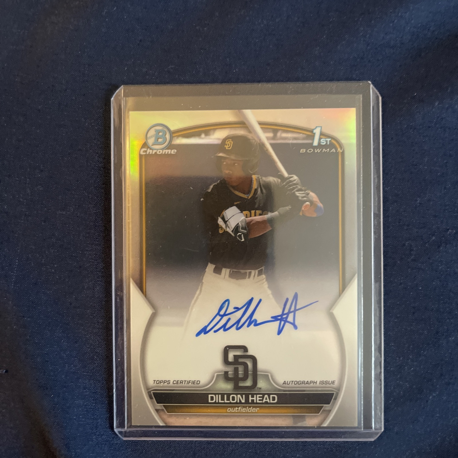 2023 Bowman Draft - Chrome Prospect Autographs #CDA-DHE Dillon Head (AU, RC)
