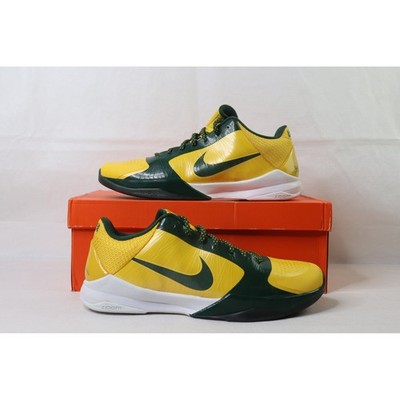 VTG Nike Zoom Kobe V 5 'Rice Away' Yellow Green Mens Shoes Sz 14  DS 2010 Y2K