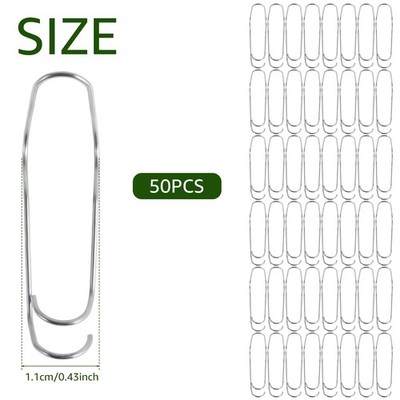 50Pcs Plant Trellis Connecting Buckles - Steel Vine Support & Pipe Clips