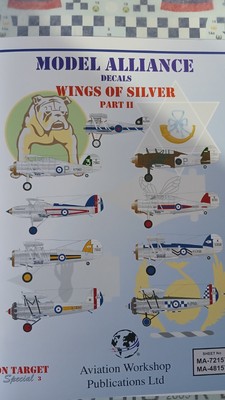 Model Alliance Decals 1/48 MA-48157 Wings of Silver Pt2  Fury Bulldog Gladiator