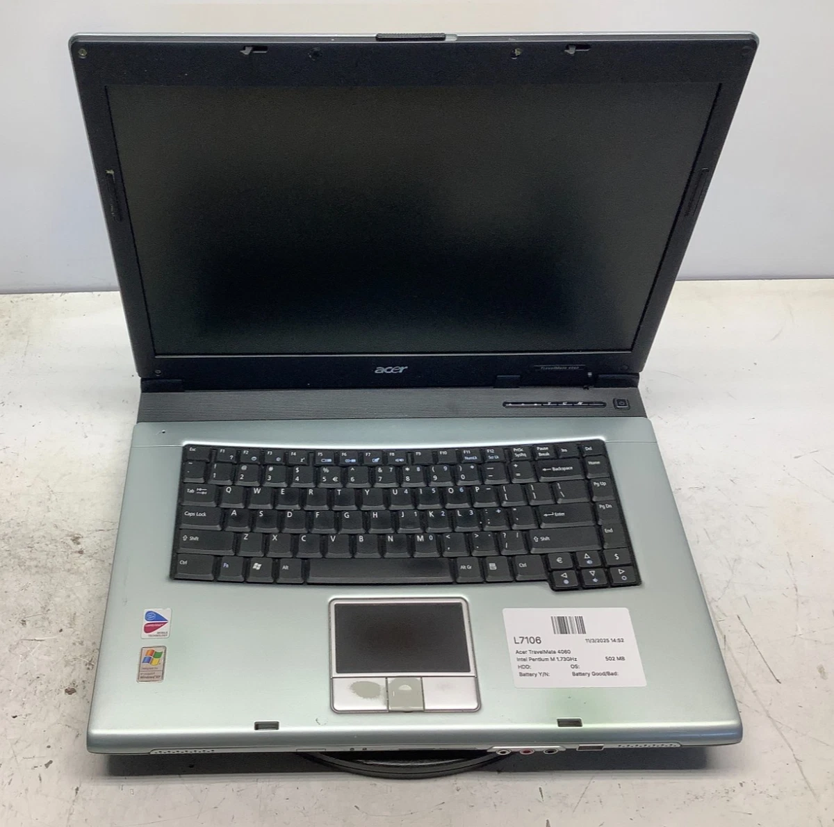 Acer TravelMate Intel Pentium M 1.50-1.99GHz PC Laptops & Netbooks