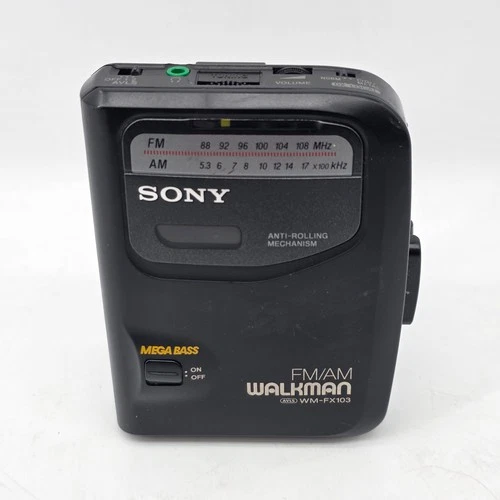 SONY WM-FX103 FM/AM Walkman Mega Bass Cassette Player FM works, Cassette Doesn't