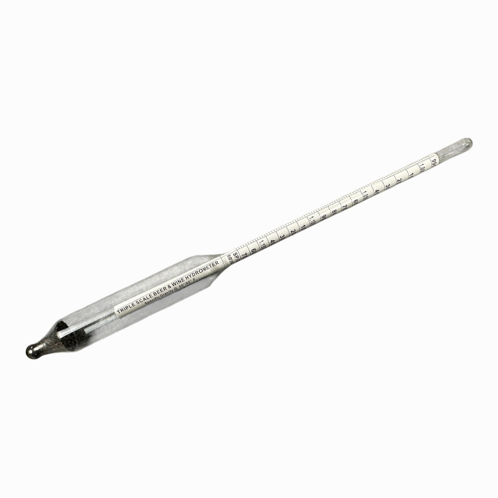 Triple Scale Beer & Wine Hydrometer Alcohol Meter Glass Craft Brew
