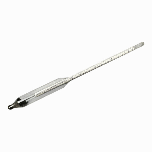 Triple Scale Beer & Wine Hydrometer Alcohol Meter Glass Craft Brew