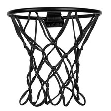 Basketballkorb Netz, Basketballnetz Ersatz 8 Schlaufen & 0,2" & schwarz